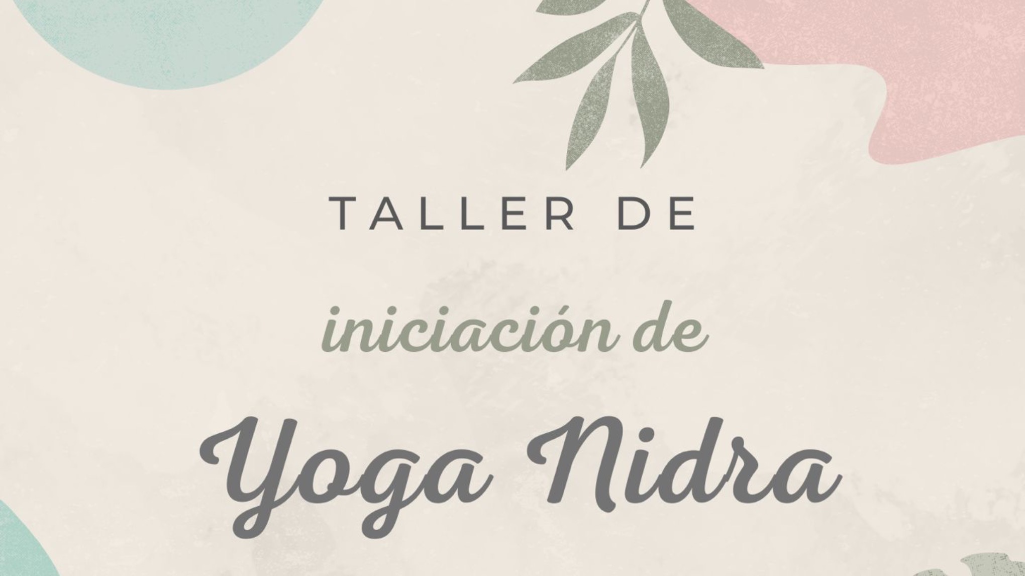 Taller Yoga Nidra