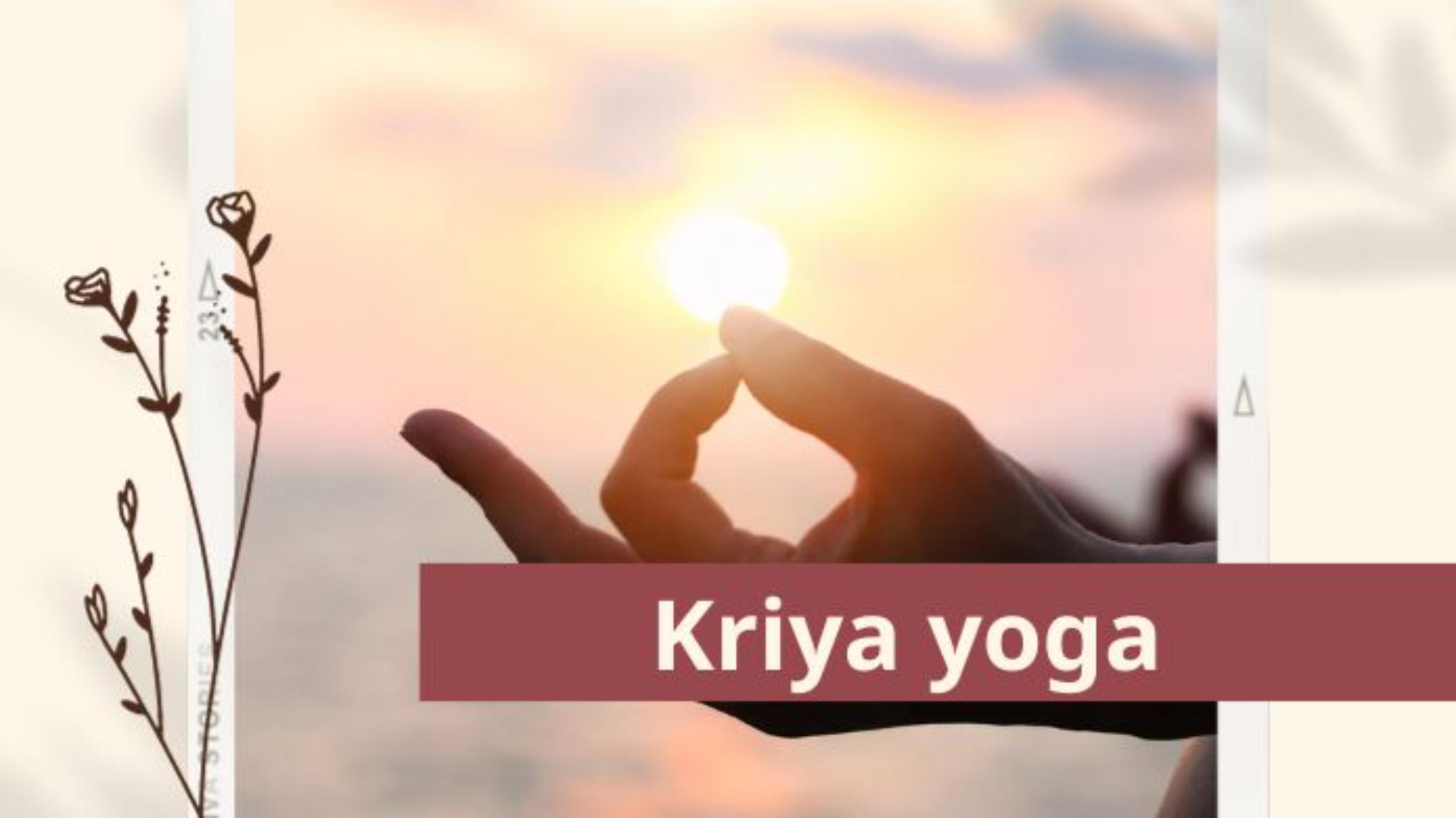 Introductie in Kriya yoga