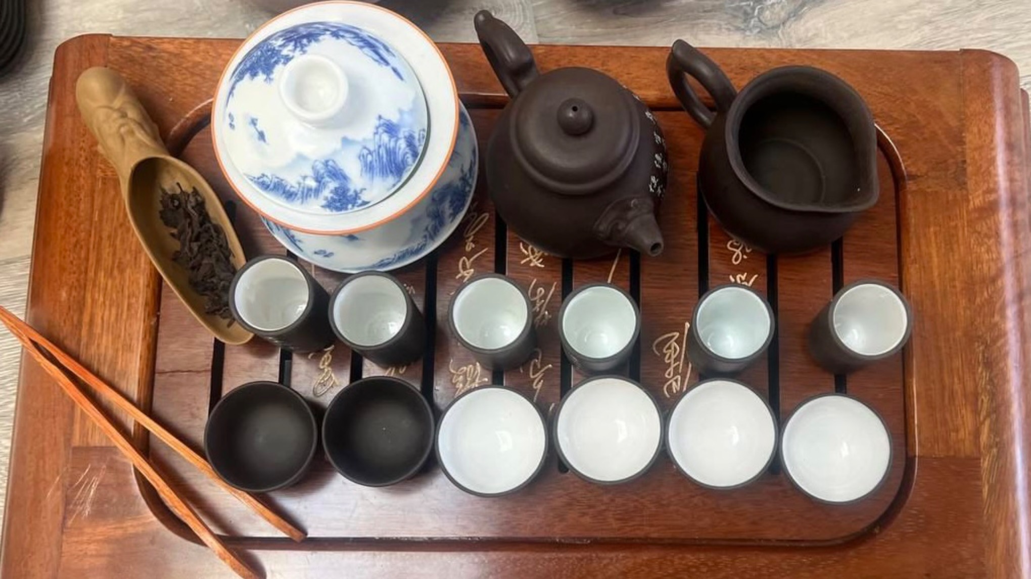 A tea ceremony “Gongfu Cha”