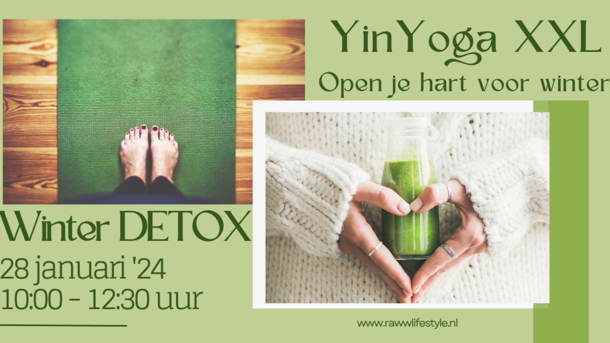 Yin yoga XXL & Detox -  Open je hart voor winter!