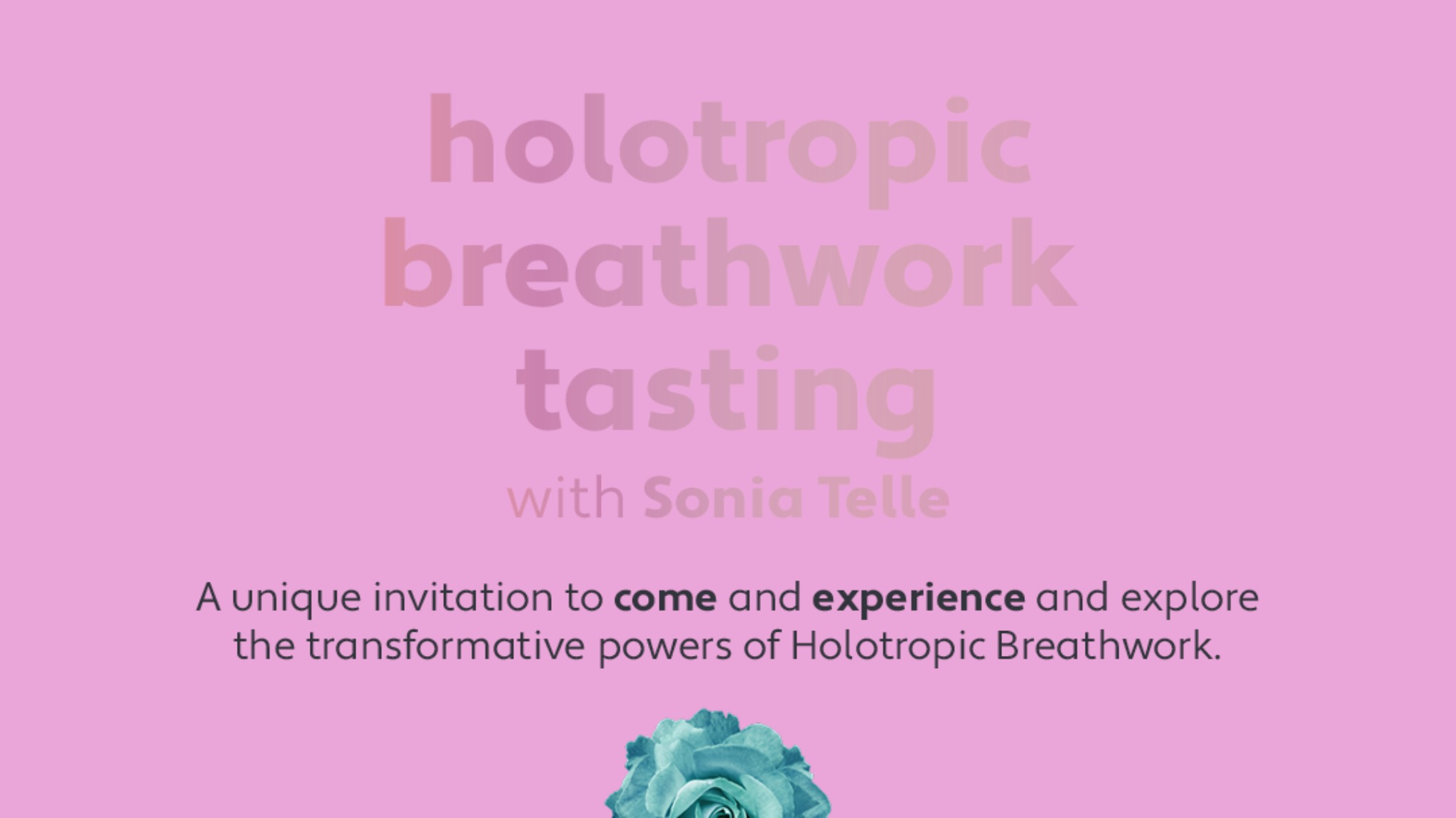 HOLOTROPIC HELLO - Holotropic Breathwork Taster For Members / Friends