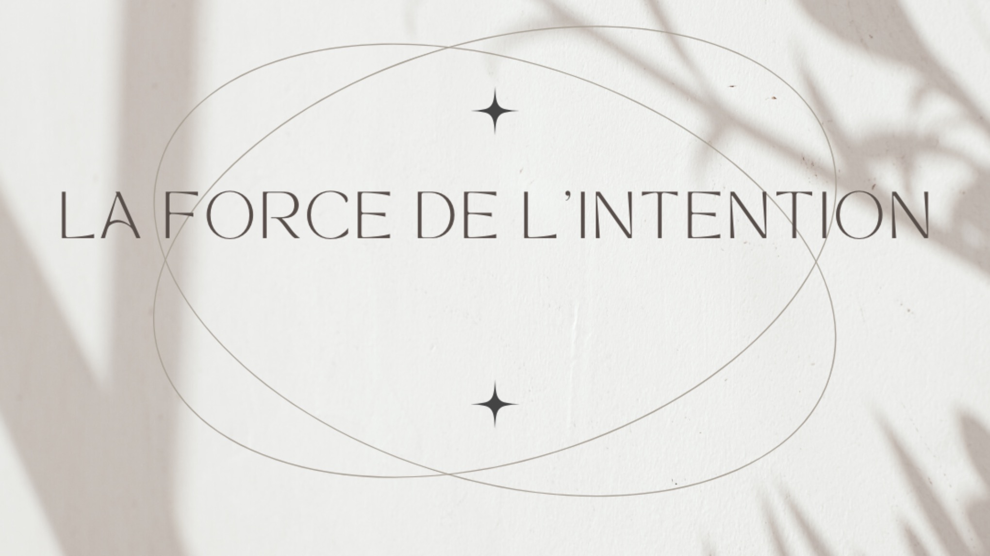 ATELIER YOGA - MEDITATION & CAFE SPIRITUEL : LA FORCE DE L'INTENTION