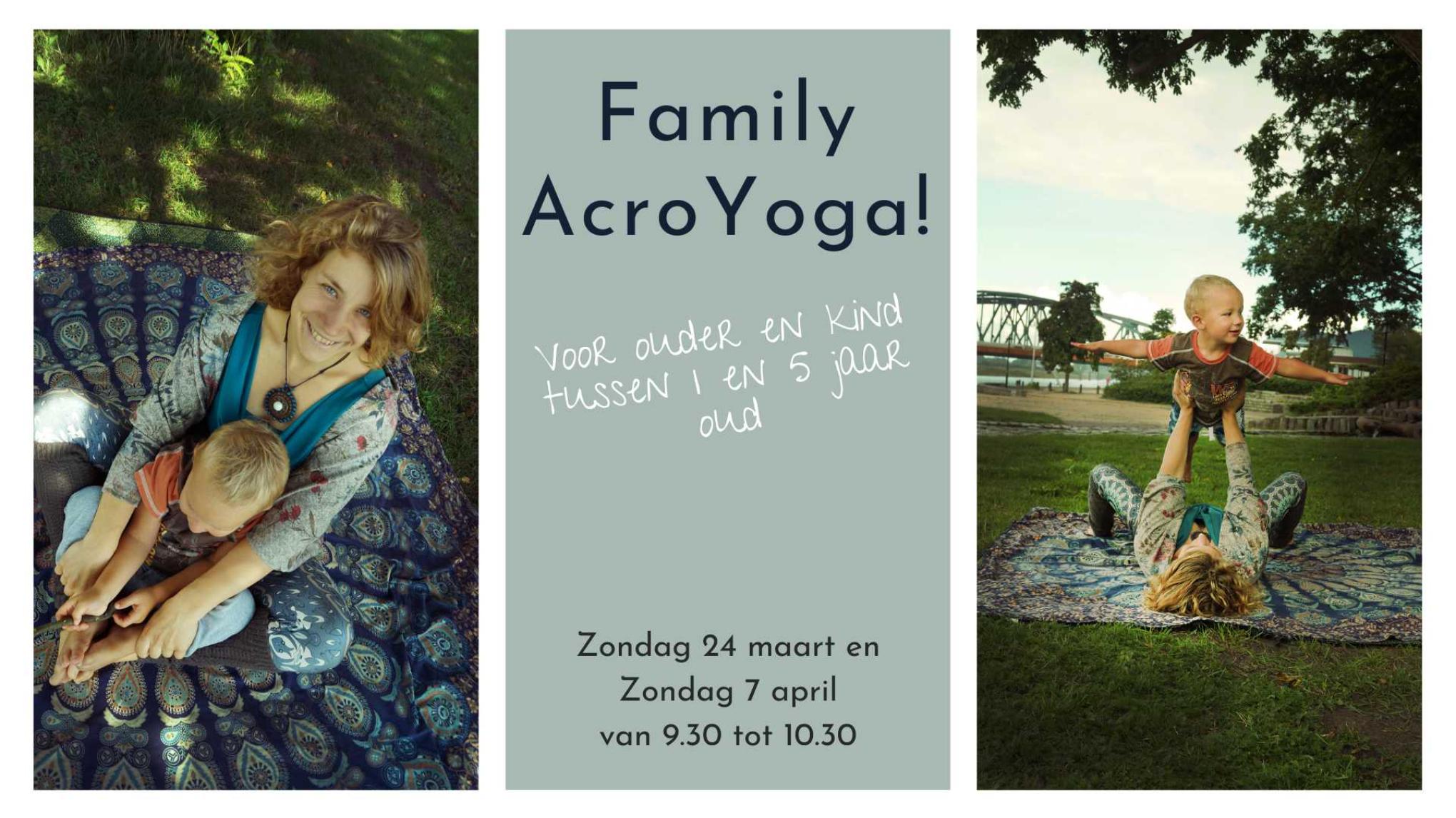 Acroyoga voor ouder en kind (1-5 jaar)