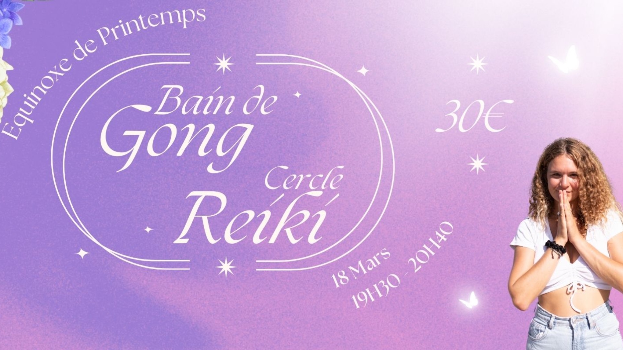 Cercle Reiki et Bain de Gong - Equinoxe de Printemps