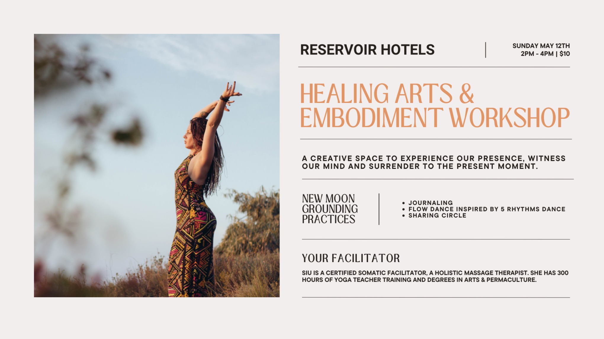 WORKSHOP: Healing Arts and Embodiment