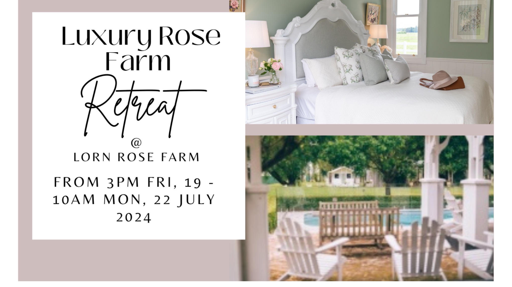 Luxury Rose Farm Retreat