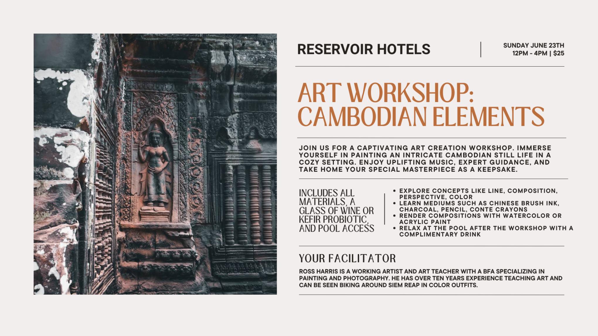 ART WORKSHOP: CAMBODIAN ELEMENTS