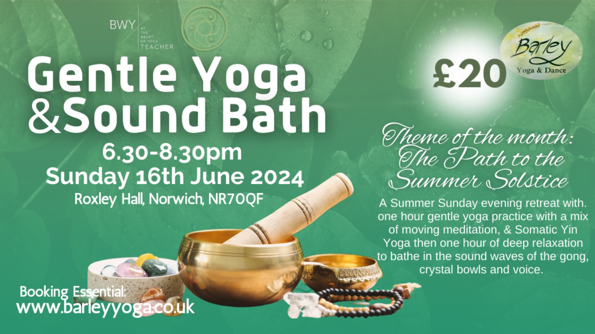 Sound Bath and Gentle Yoga / the path to the summer solstice