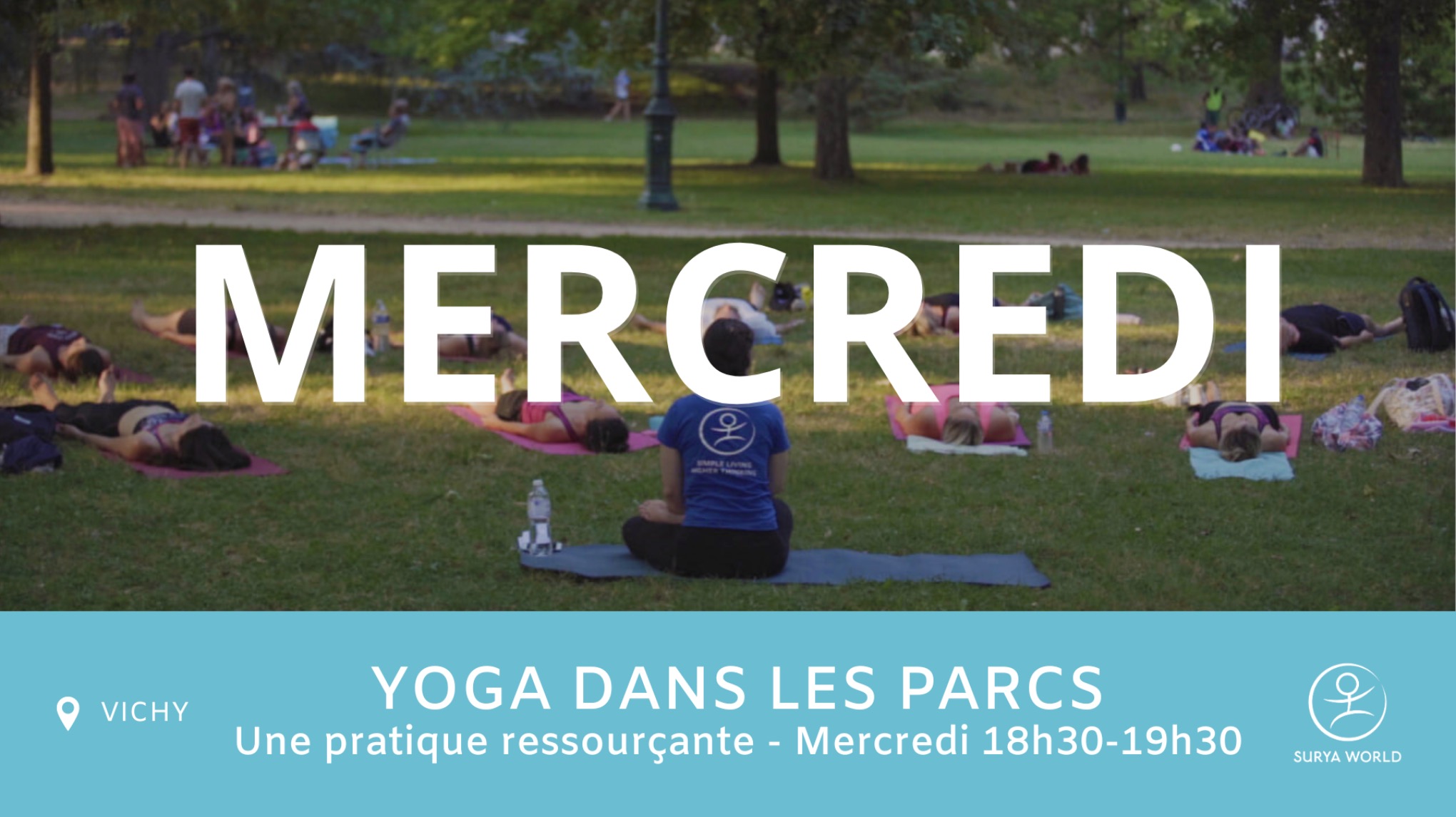 Yoga en plein air 🧘🏽 Mercredi 18h30-19h30
