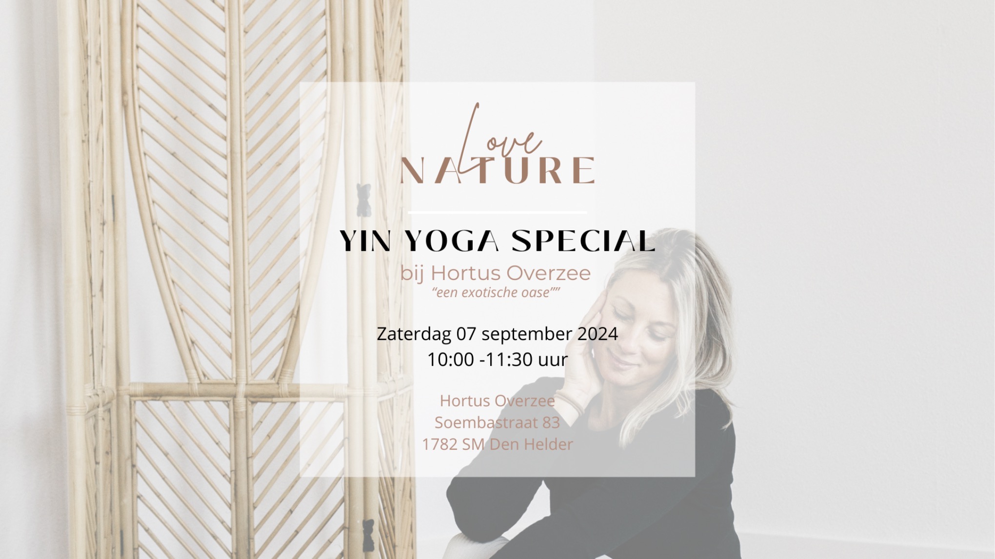 VOL Yin Yoga Special bij Hortus Overzee