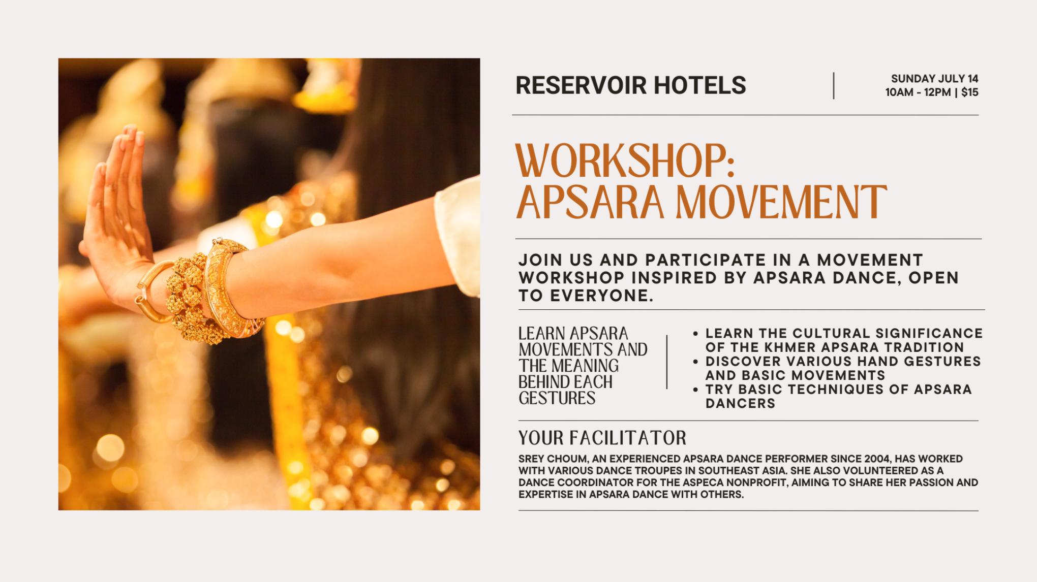 WORKSHOP: APSARA MOVEMENT