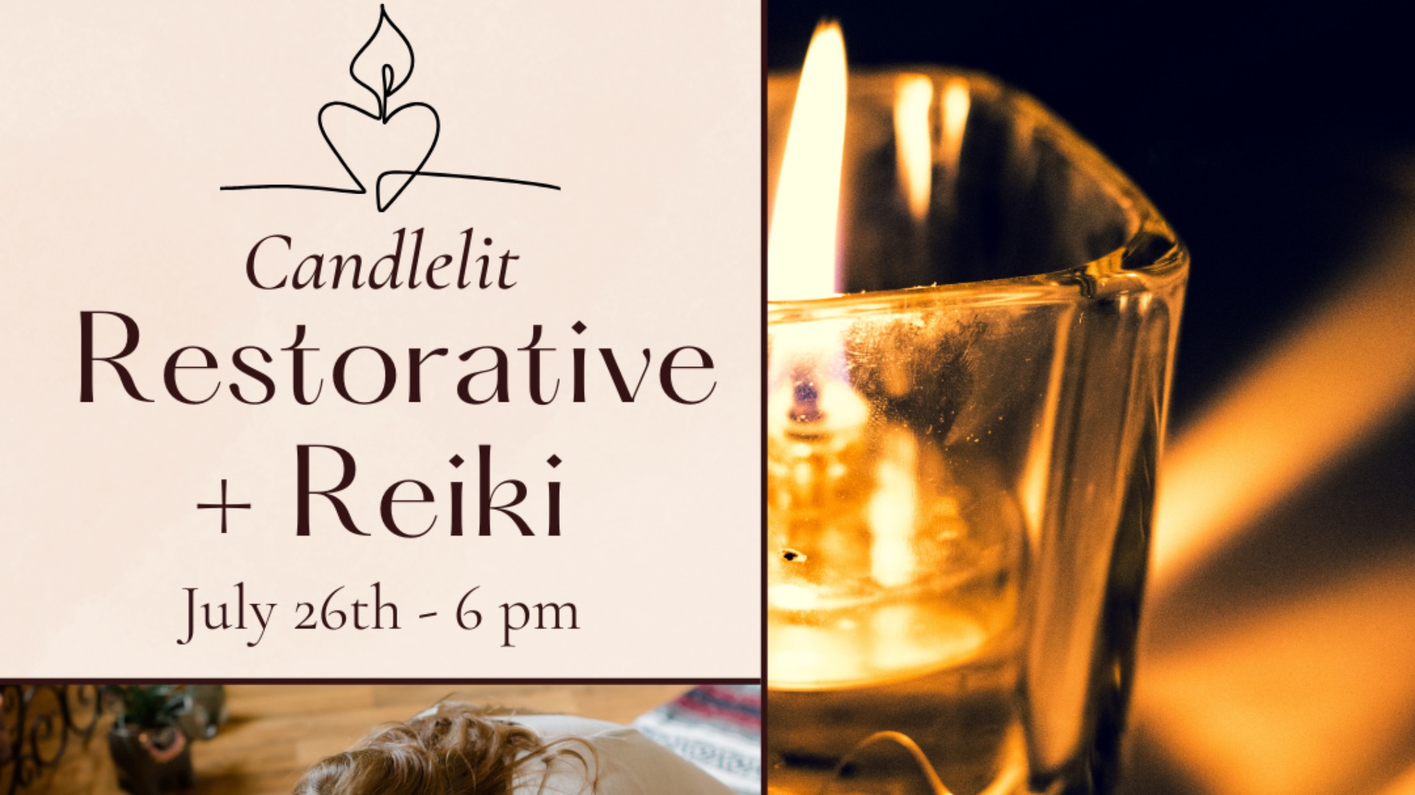 Candlelit Restorative + Reiki