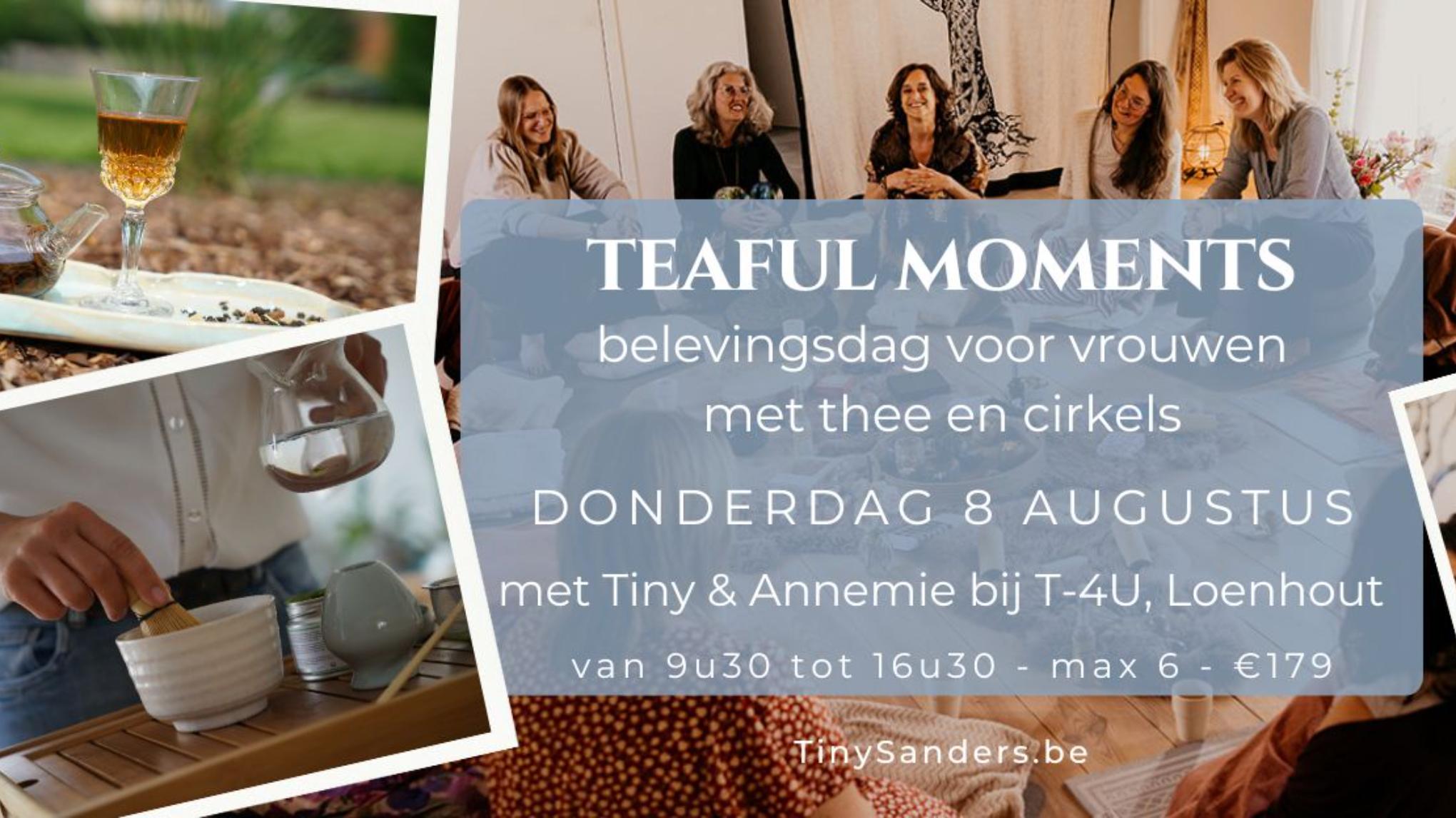 LAATSTE PLEKJE: Teaful Moments - belevingsdag met thee en cirkels
