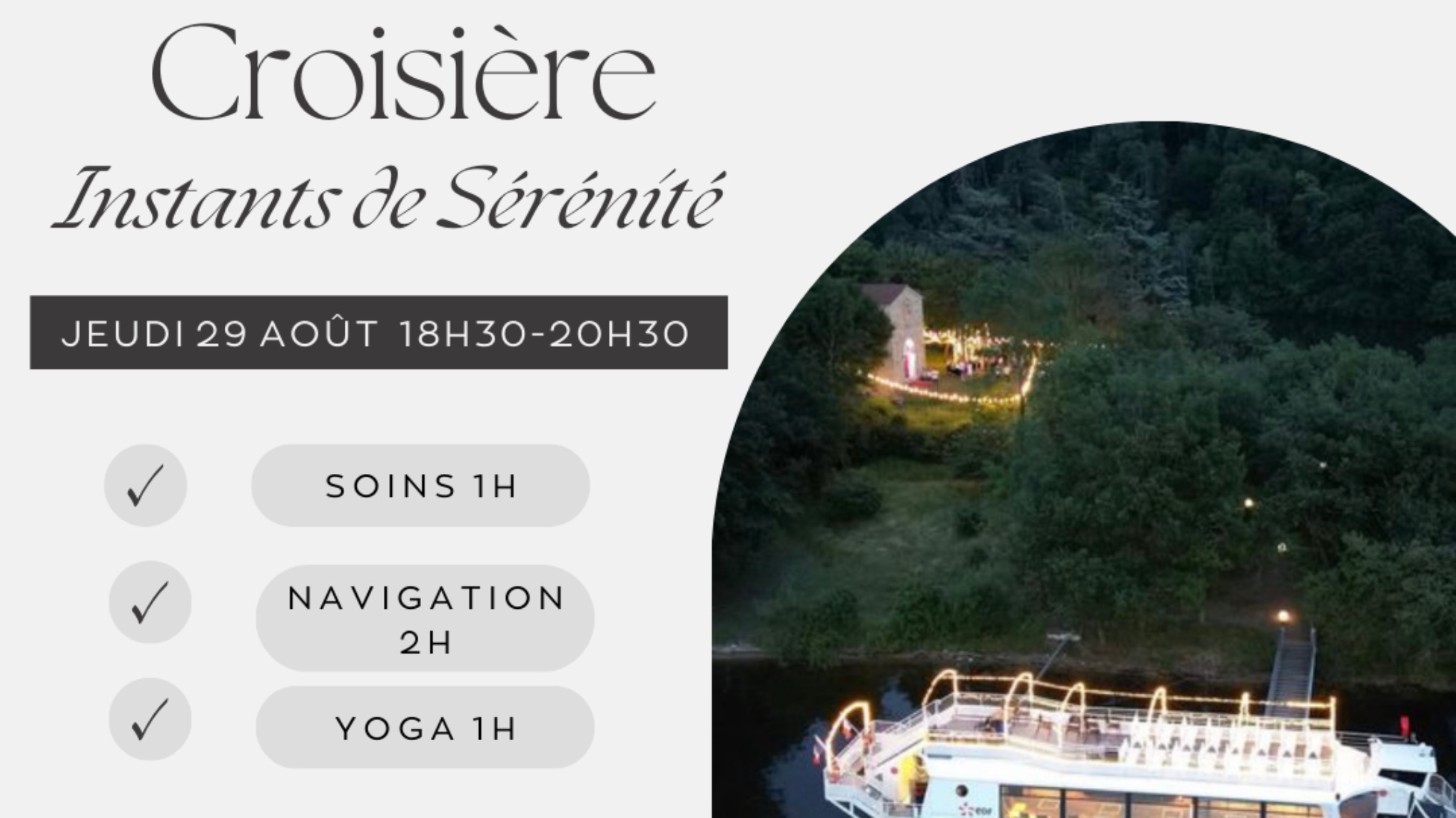 Croisière "Instants de Sérénité"