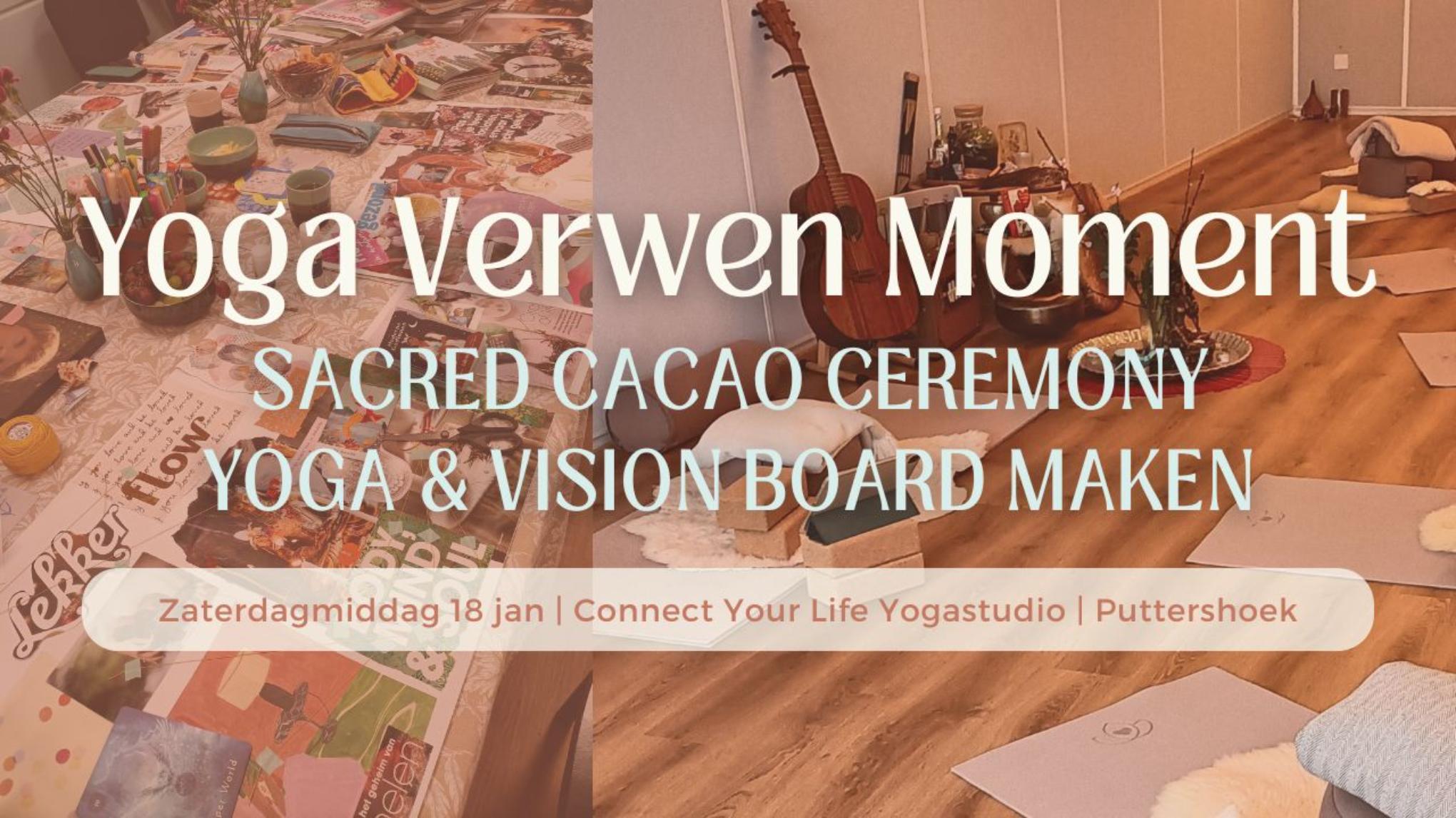 Yoga Verwen Moment - Cacao, Yoga & Visionboard Maken