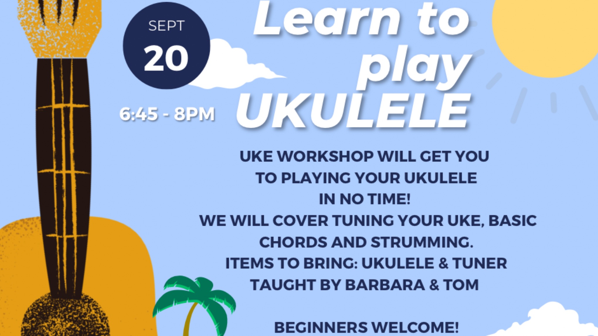 Ukulele w/ Barbara & Tom