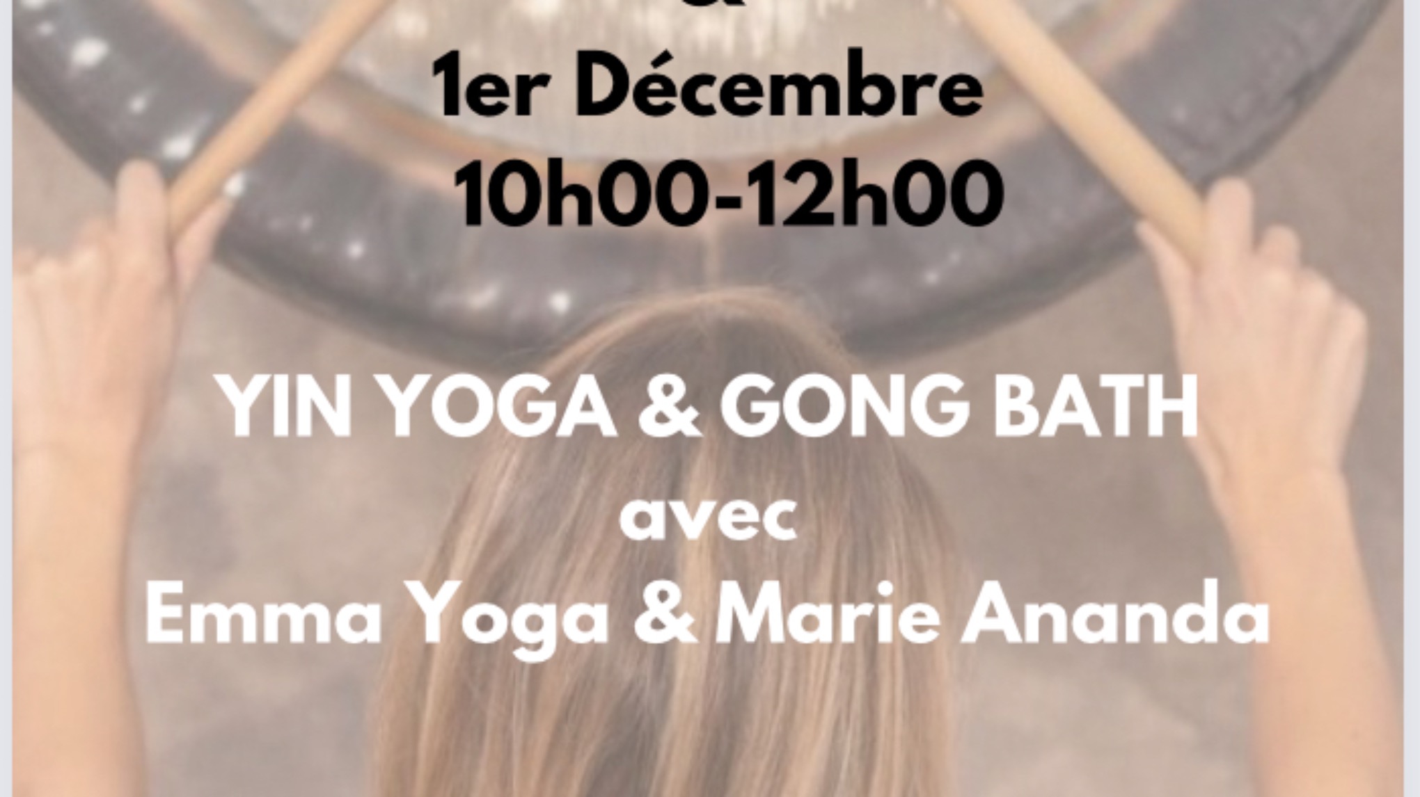 Yin Yoga et GONG BATH