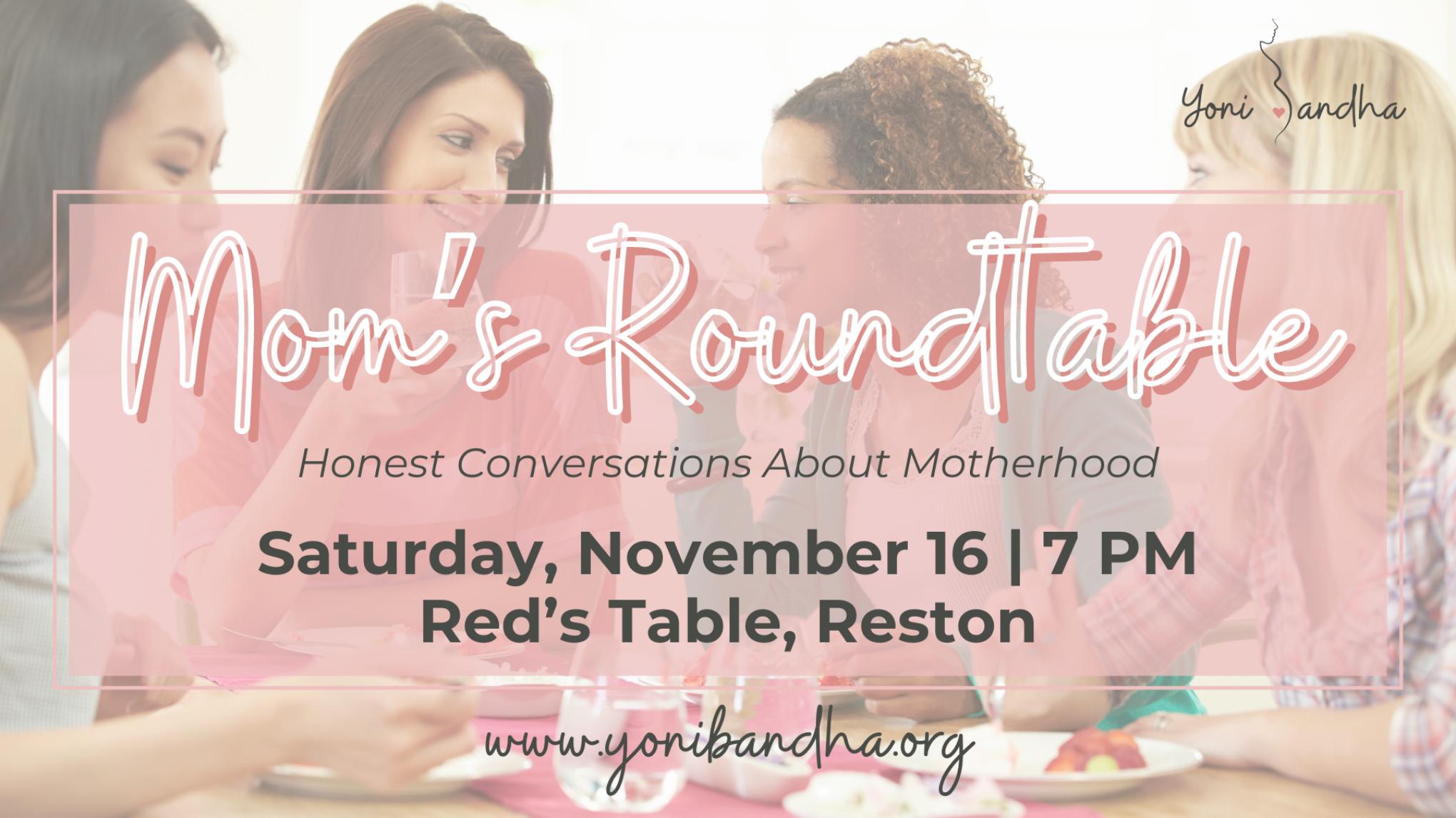 Mom's Roundtable - Co-hosted with MOMS Club of Reston