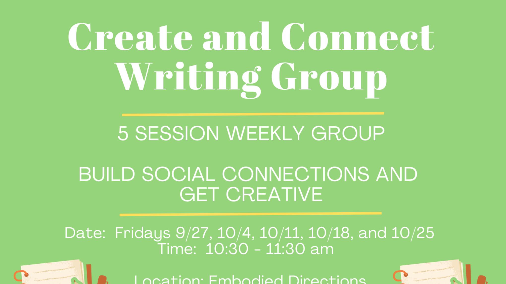 Create and Connect Writing Group