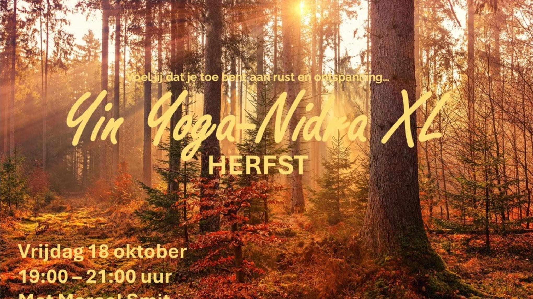 Yin Yoga-Nidra XL HERFST (met Marcel Smit)