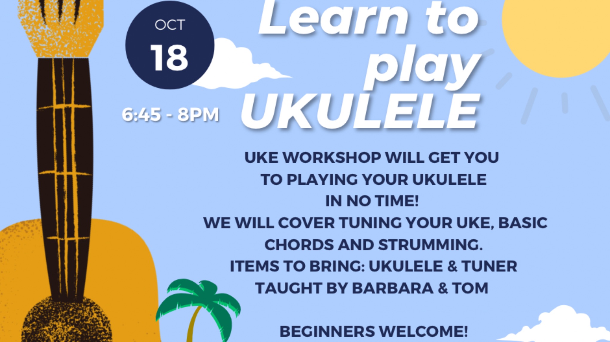 Ukulele w/ Barbara & Tom