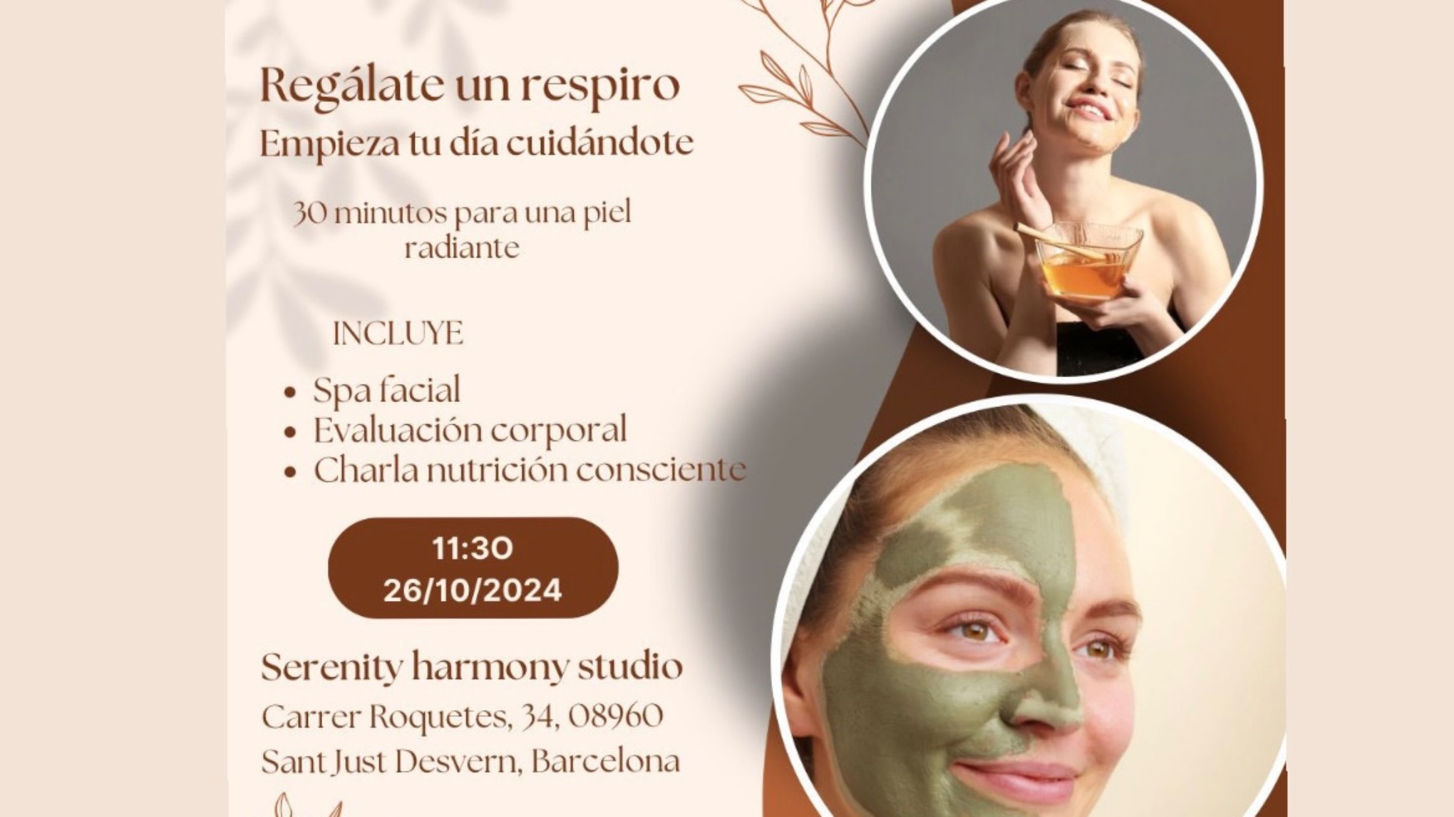 Spa Facial 🌿 Regálate un respiro y comparte bienestar 🌿