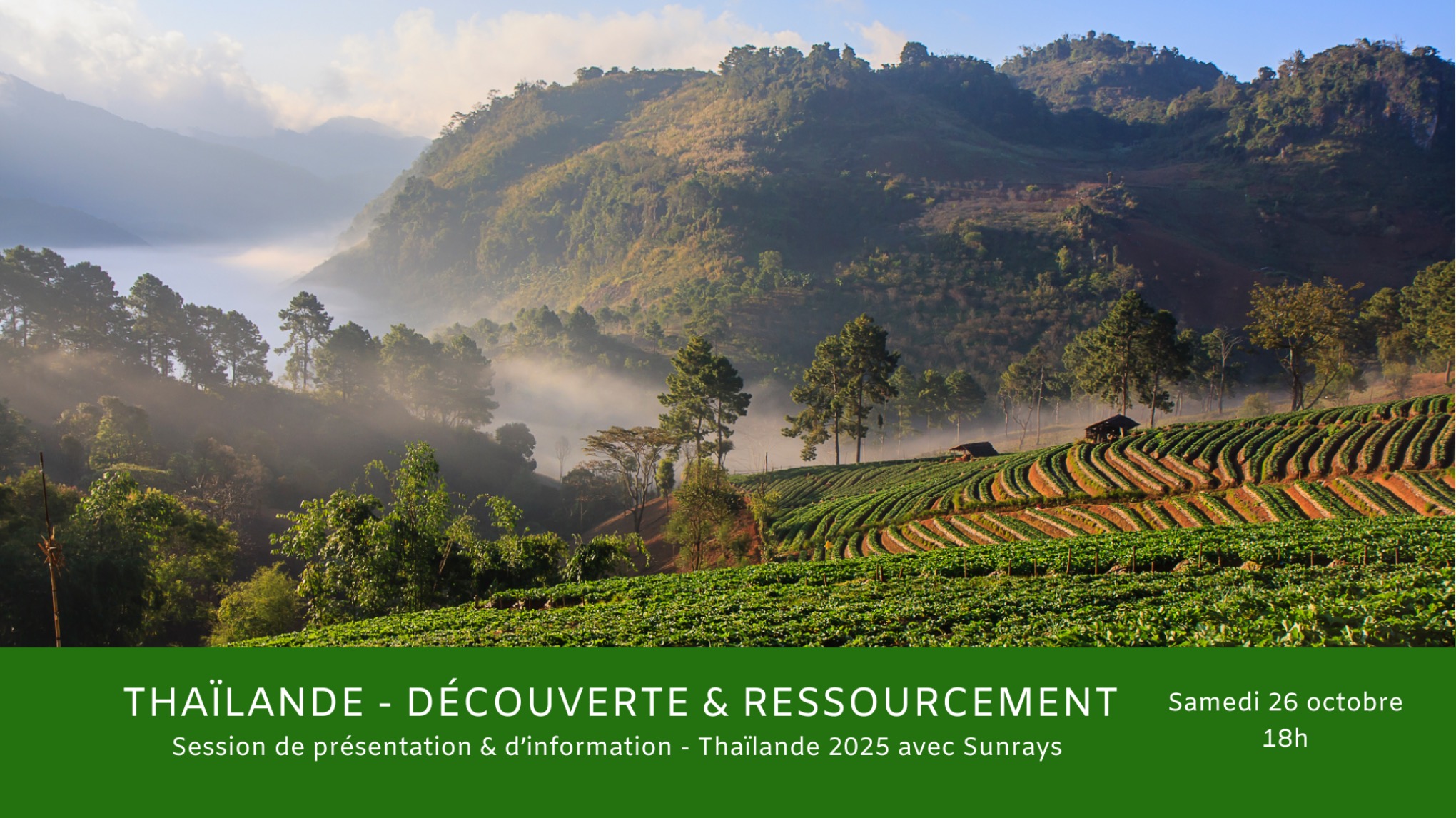 Réunion d'information gratuite : ressourcement et exploration en Thaïlande