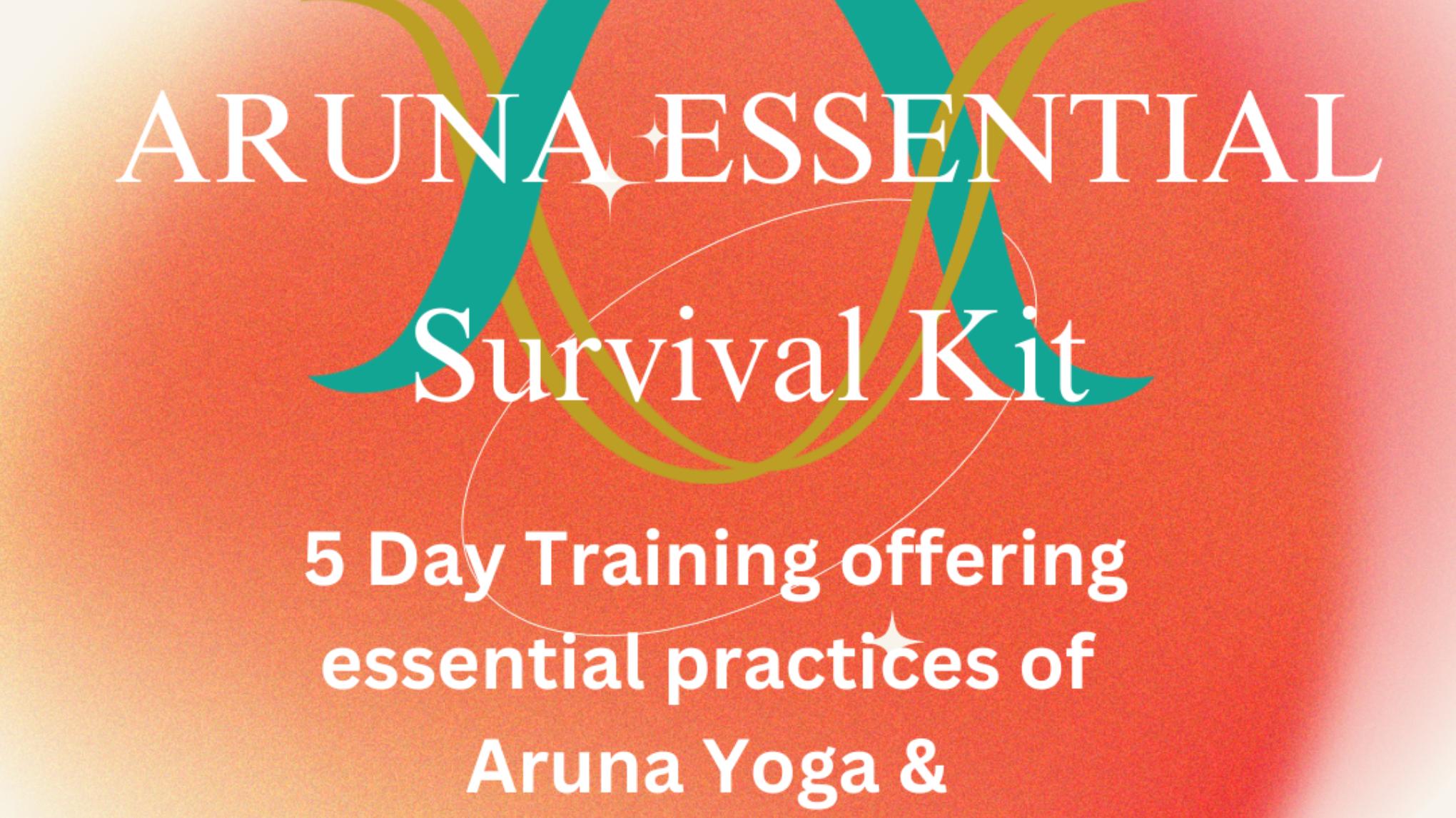 Aruna Essentials: Opening Week of Teacher Training BREDA 16-20 May 2025