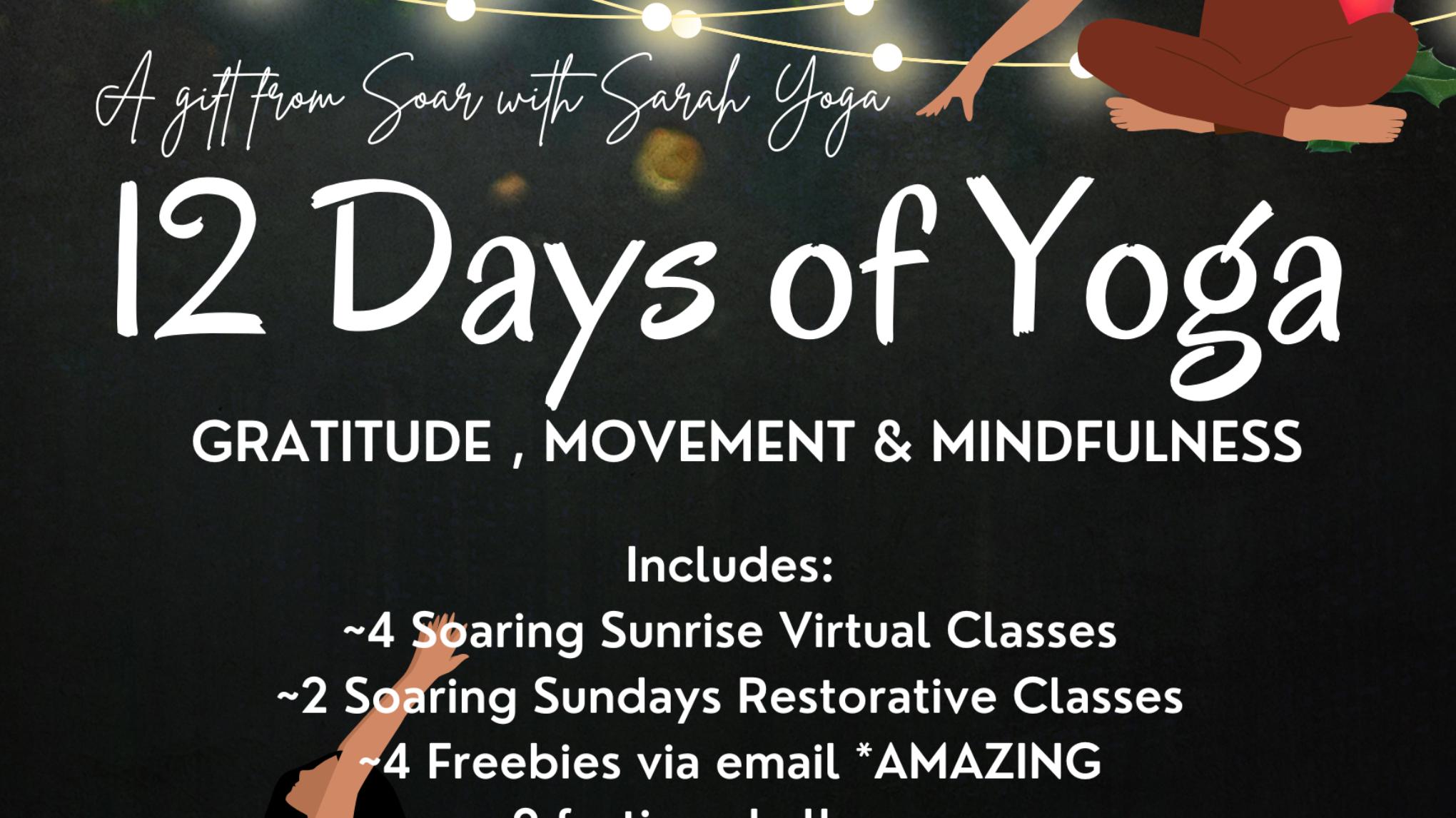 12 Days of Yoga: Gratitude, Movement & Mindfulness