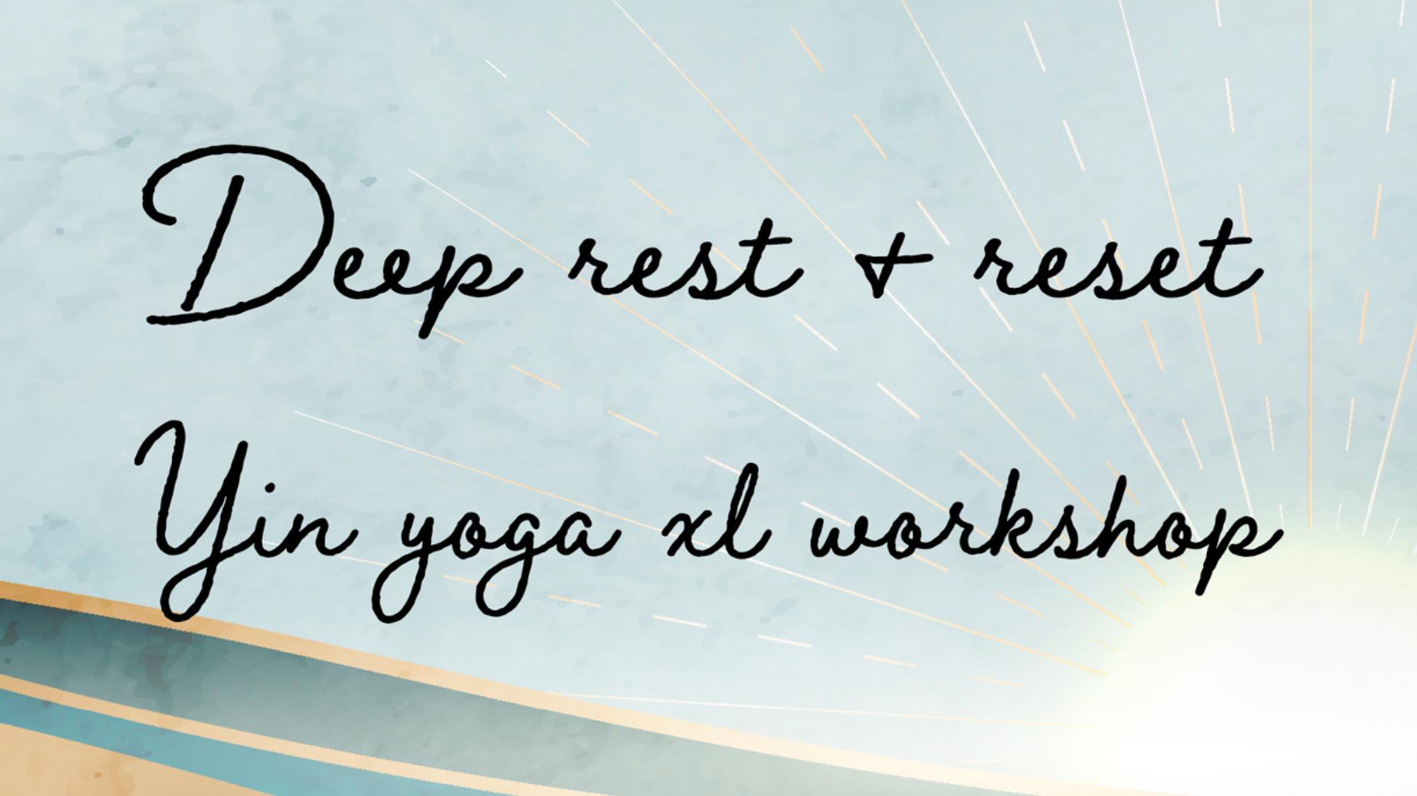 Selfcare Sunday: Winterwende Yin Yoga XL - Deep Rest & Reset