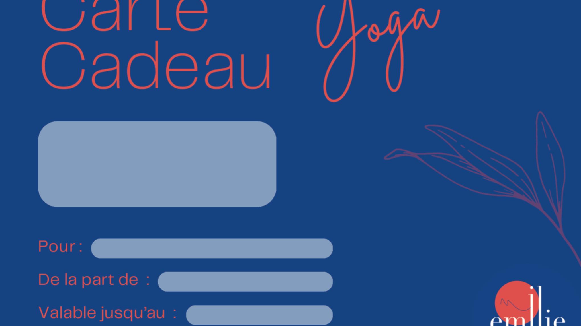 (S')Offrir une carte cadeau yoga !