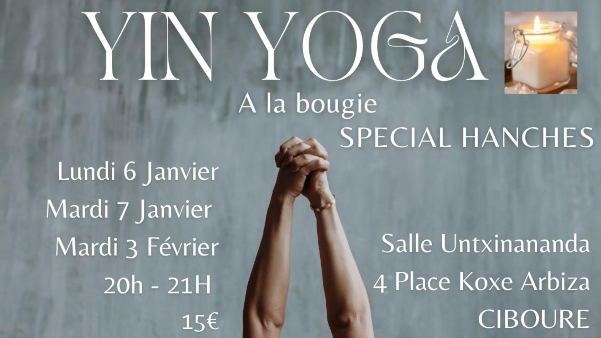 Yin Yoga à la bougie spécial Hanches