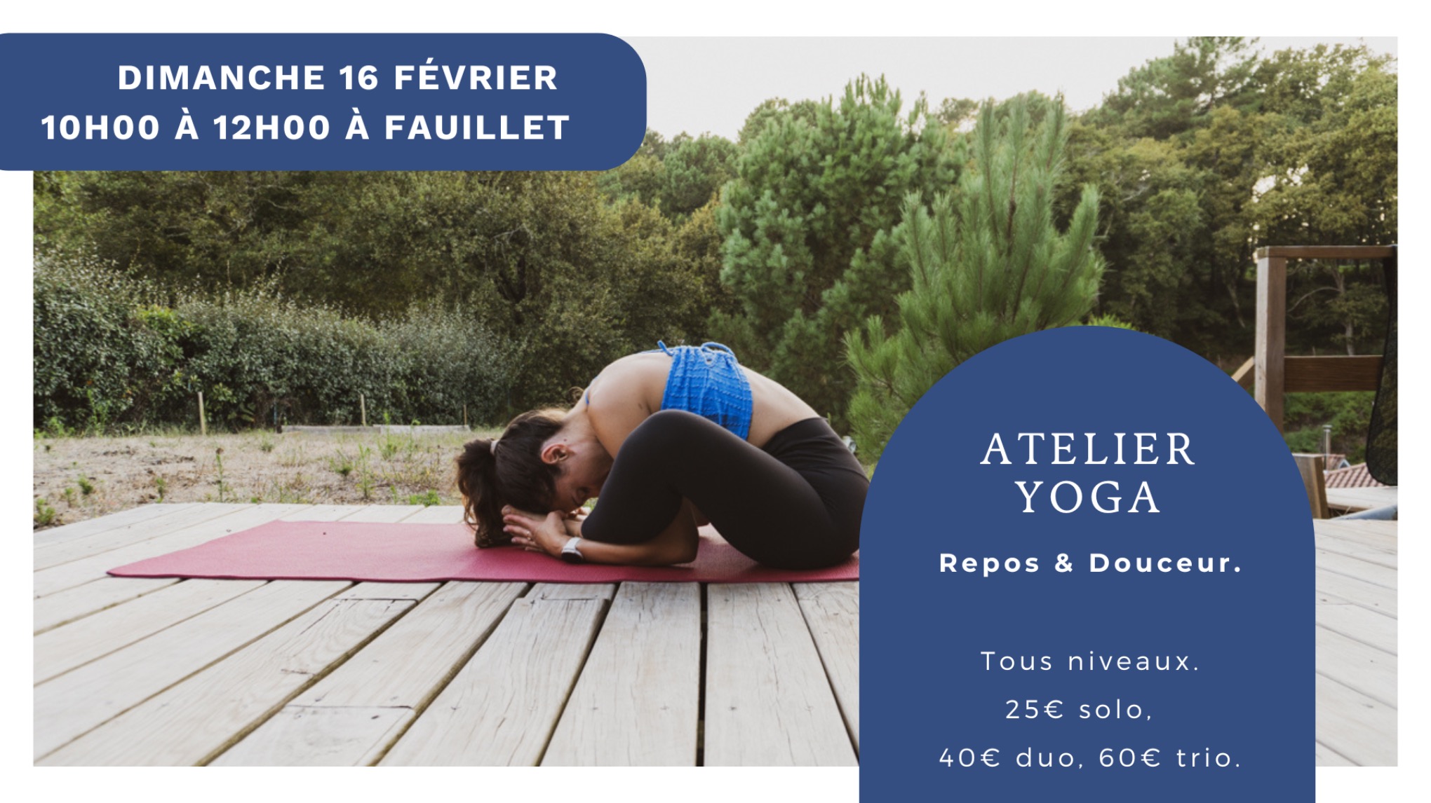 Atelier Yoga : Repos & Douceur